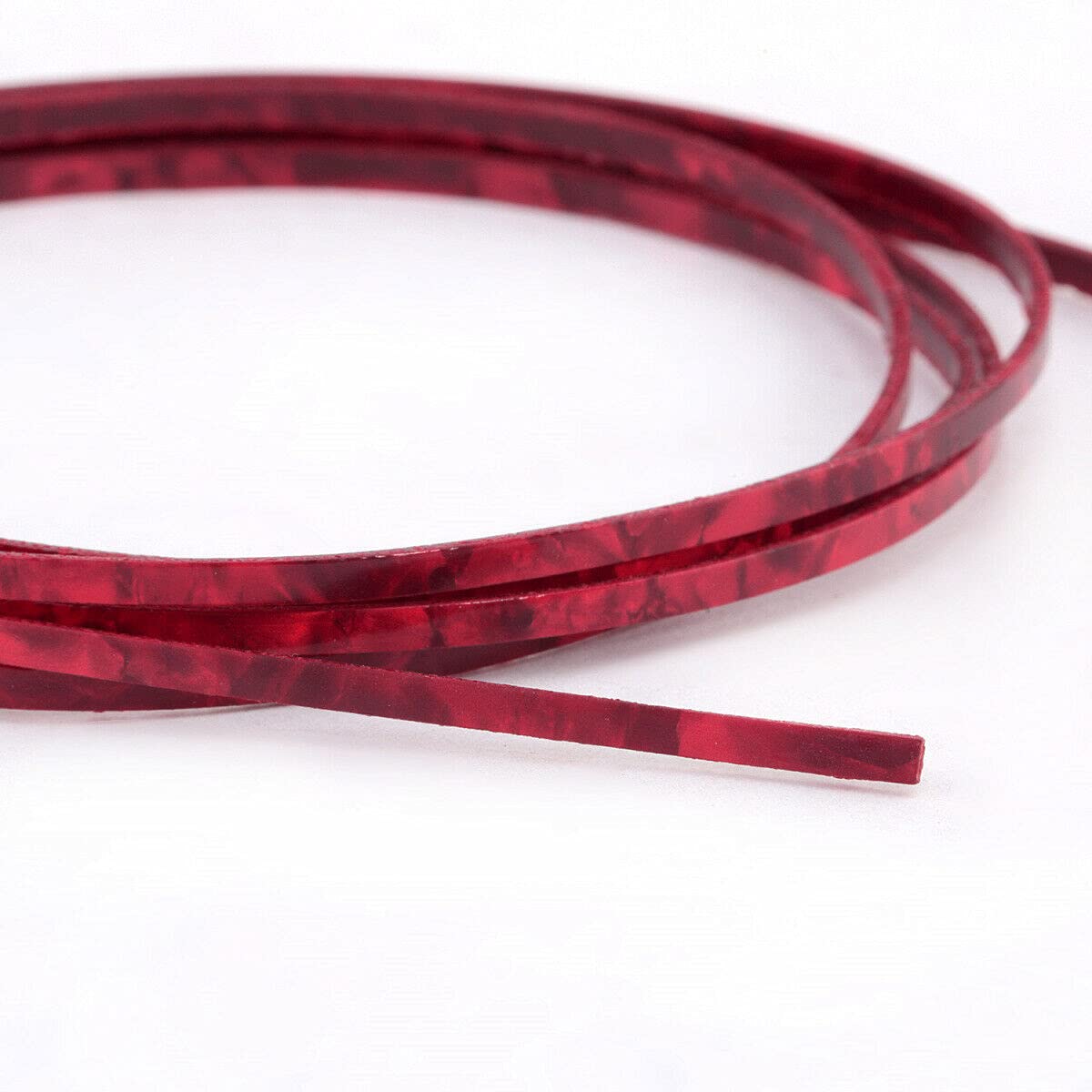 Guitar Parts for Red Pearl 1650x3x1.5mm Plastic Acoustic Guitar Binding Purfling Strip