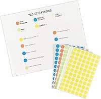 Vista 5 de Avery - Etiquetas para codificar por color autoadhesivas y removibles, 1/2 pulgada de diámetro, paquete de 840 unidades, Azul claro