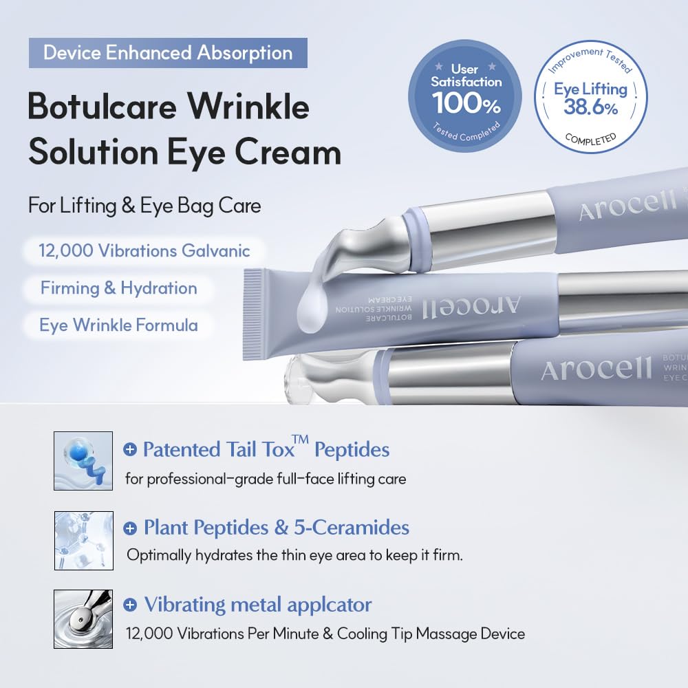 AROCELL Botulcare Vibrating Eye Cream with Collagen & Galvanic Care