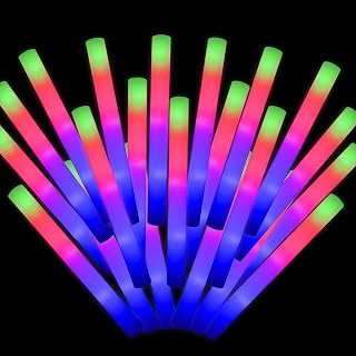 49PCS Foam Glow Sticks Bulk,LED Foam Sticks 3 Modes Flashing Glow in the Dark Light up Party Favors Supplies for Birthday, Wedding, Raves, Concert