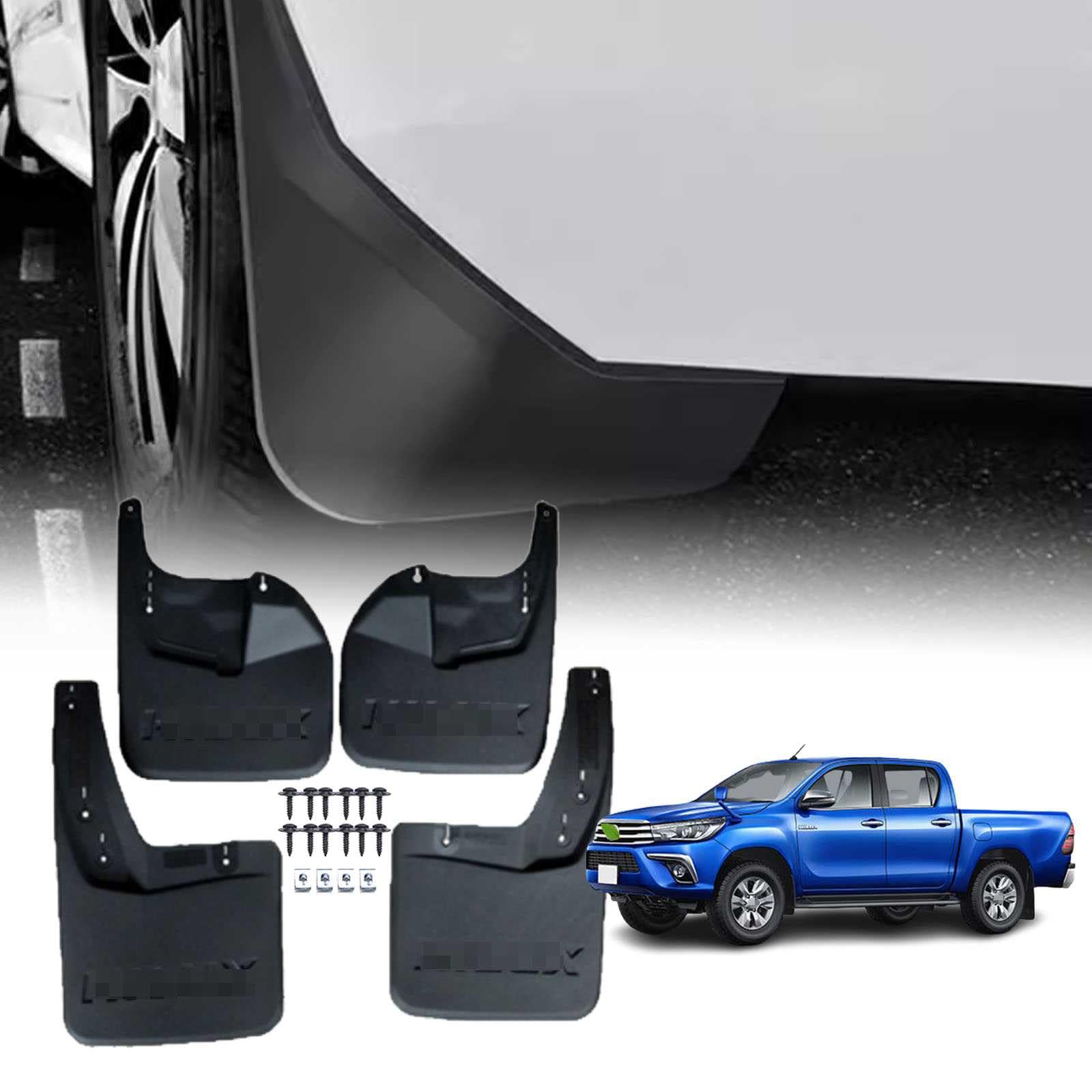 Amazon | 車のマッドフラップ 適用 ハイラックス 8代目 HILUX GUN125型