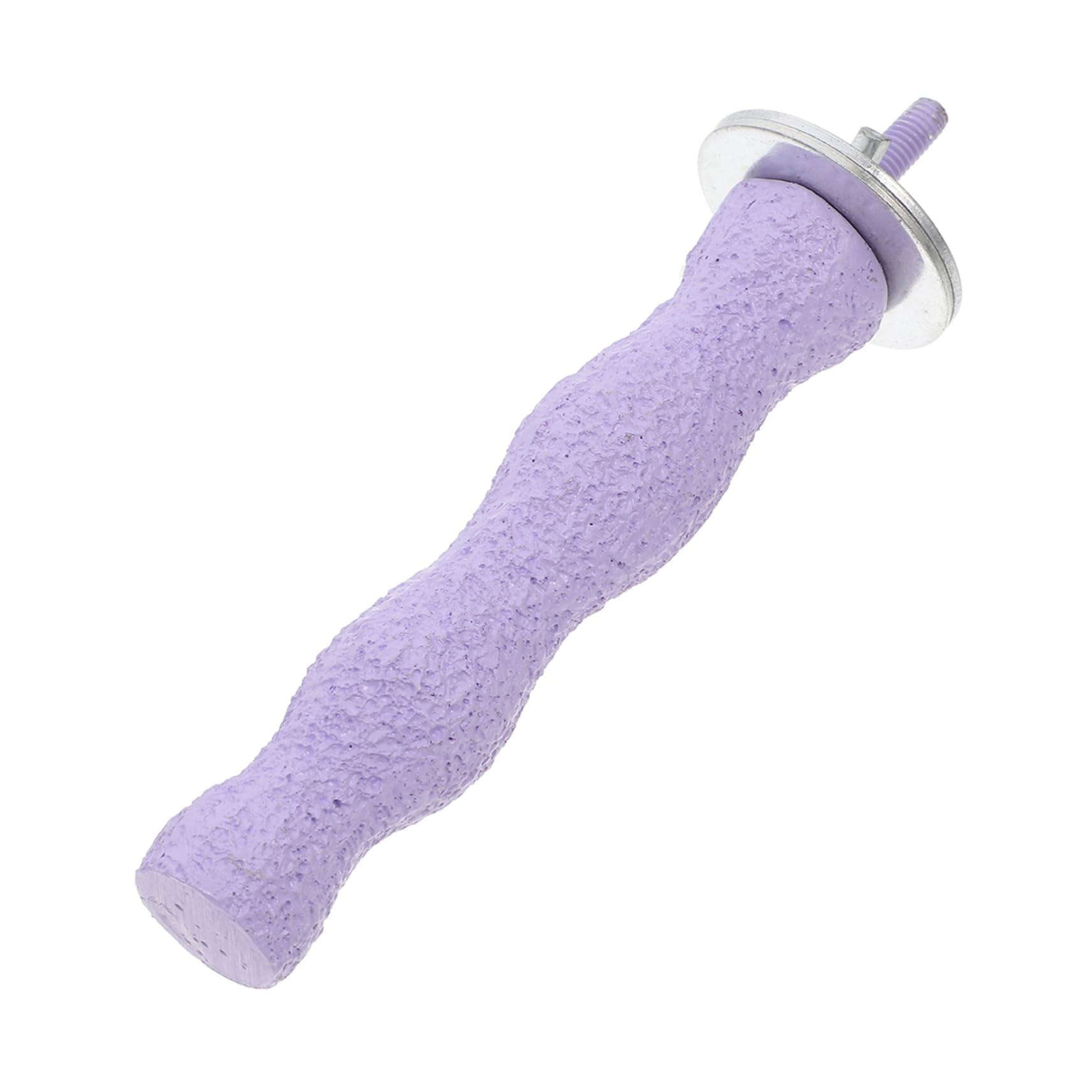 HEMOTON Natural Wood Bird Perch for Small Medium Large Birds Paw Grinding Stand for Parakeets Cockatiels African Grey Conures Safe Chewing Cage Accessory Purple