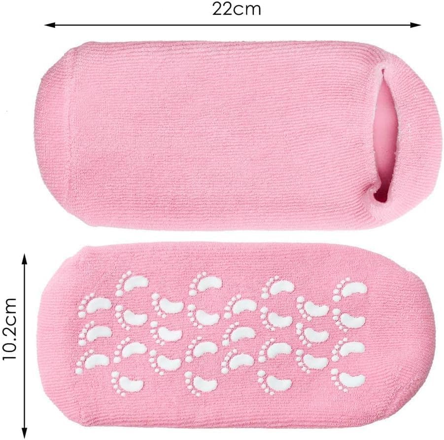 Image of SONORO KATE Silicone Socks for Women, Crack Heel Repair Socks, Spa Gel Socks for Women, Silicon Socks, Silicone Socks for Men, Foot Hydration Socks Vitamin E-Multicolour (Multicolor)
