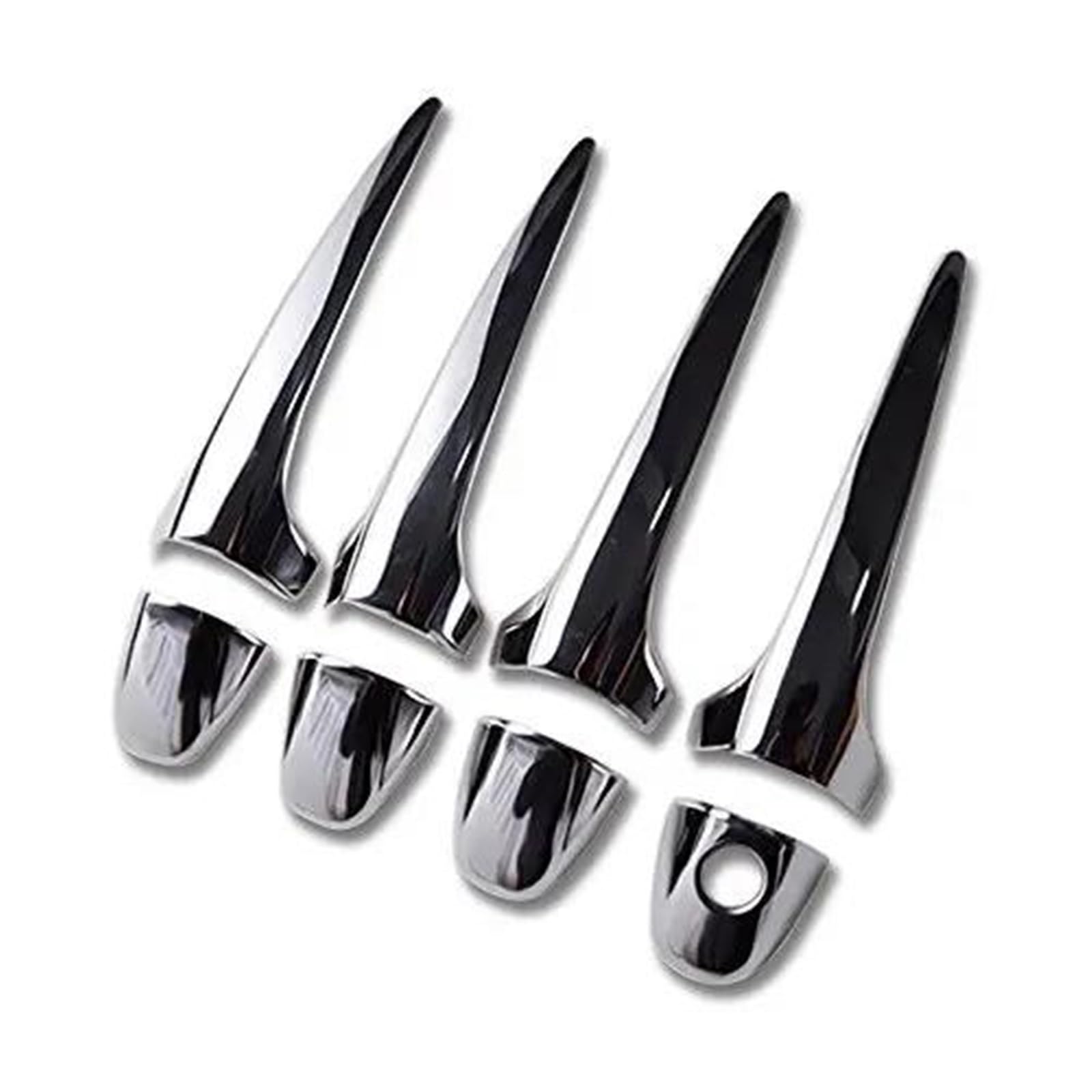 Yytemd One Color Car Styling Chrome Door Handle Covers Trims For Toyota For Rav4 2013-2017 Chrome