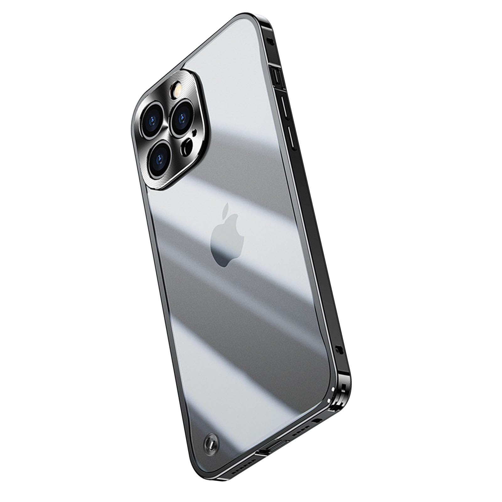 Coque iPhone 15 Plus antichoc noire matte ultra fine avec protection d'objectif intégrée - 8