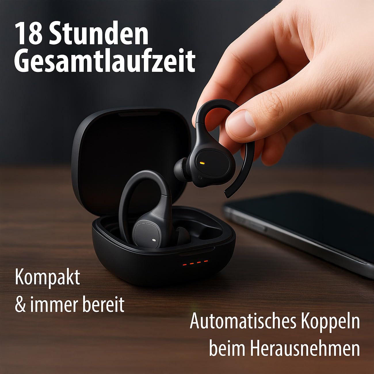 auvisio per nuoto: Set da 2 pezzi Cuffie in-ear wireless, IHS-825.bt, Cuffie impermeabili: IPX7, Bluetooth 5.3 (sport, bluetooth, cuffia impermeabile, senza fili)
