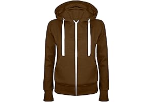 RAINTAIL Womens Zip Up Hoodies Drawstring Hooded Sweatshirt