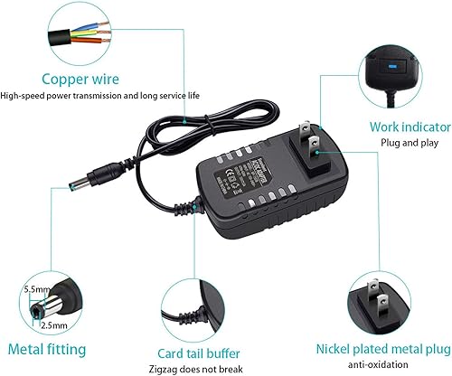 Miniatura 3 de Adaptador de CA 15V 2A Fuente de alimentación de CC Entrada AC 100-240V 50/60Hz a salida DC 15Volt 2Amp 30W Adaptador de cargador Convertidor de 15
