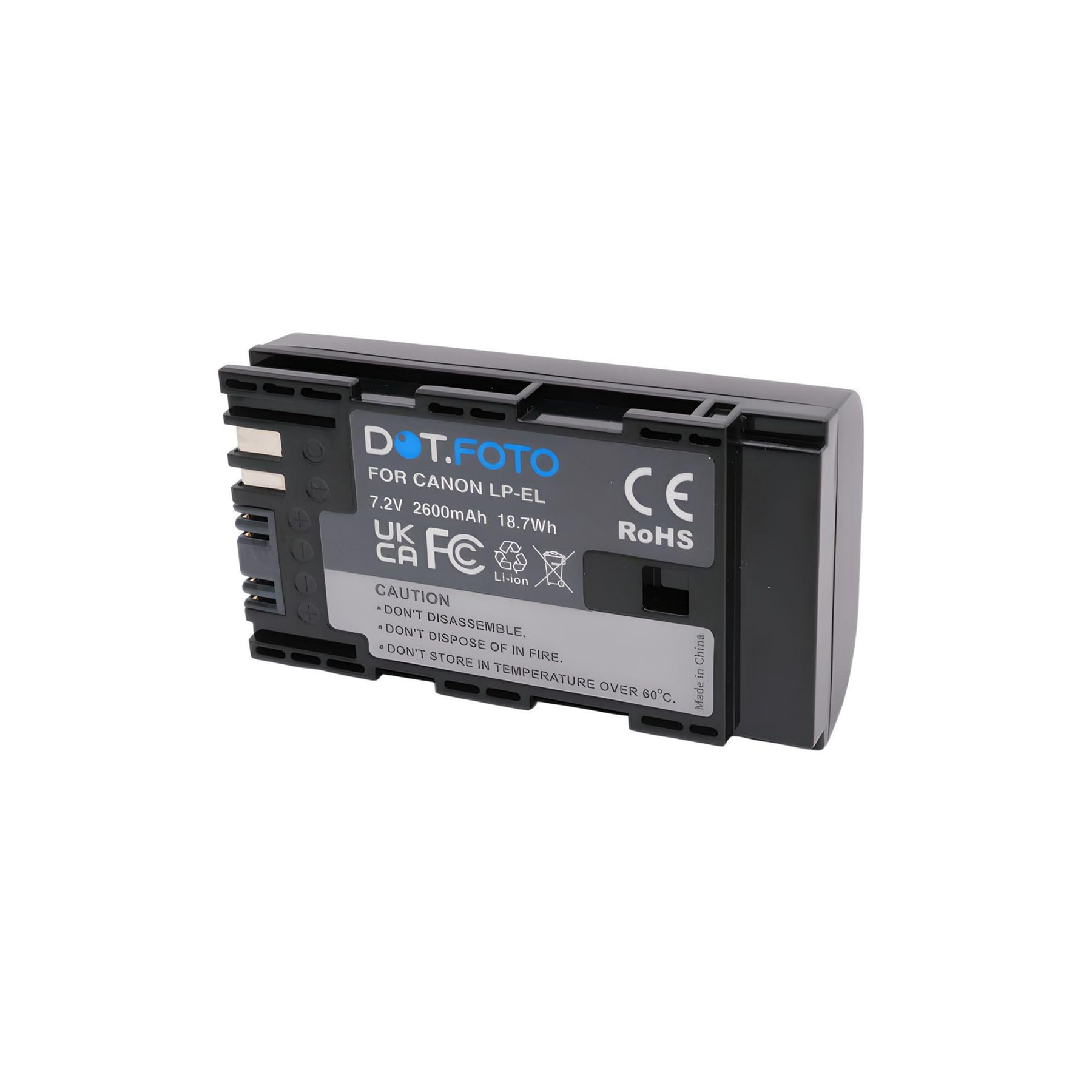 LP-EL Premium 7.2v / 2600mAh Batterie Rechargeable pour Canon Speedlite EL-1, EL-5 flashgun