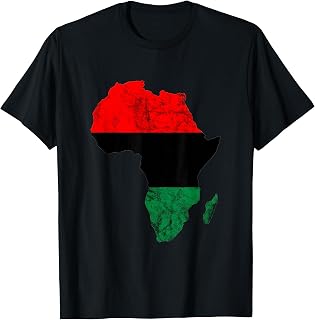 Africa Map Pan African Union Flag African Pride T-Shirt
