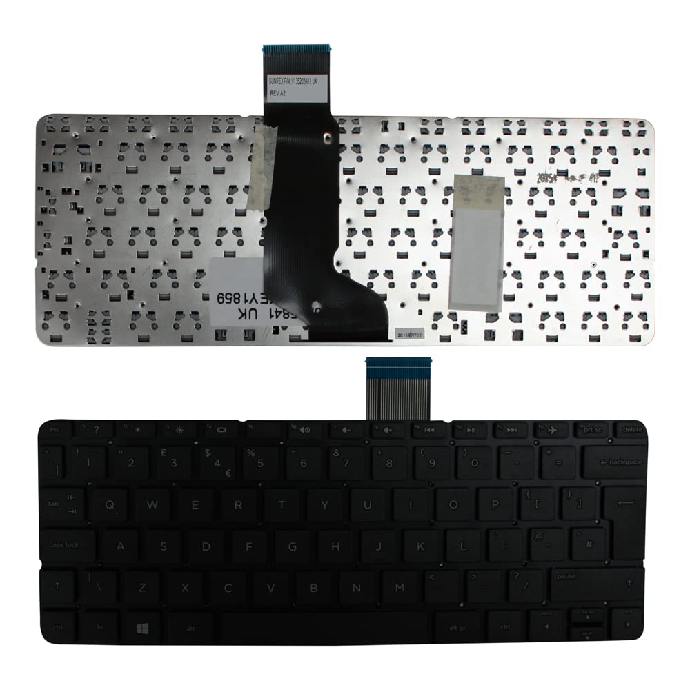 Clavier HP Pavilion 11-N070EG noir avec touches robustes Keyboards4Laptops - 2
