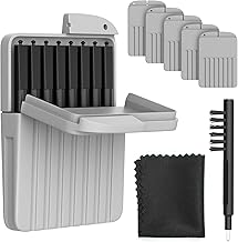 Cerustop Hearing Aid Filter/Cerumen Filter - Set of 5 (40 Pieces) - Extremely Strong Protection Including Cleaning Brush and Cleaning Cloth - Suitable for Widex, Phonak, Resound etc