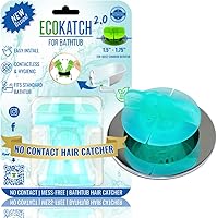 Vista 11 de Atrapador de Cabello para Desagüe de Bañera – Desecho sin Contacto, Oculta el Cabello, Colador de Malla de Silicona Reutilizable, se Adapta a Blanco