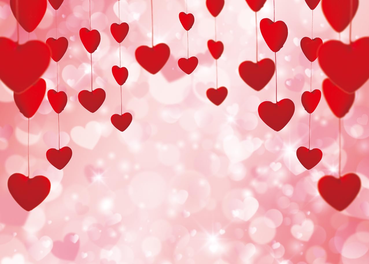 Ghirlanda Di Cuori Rossi Per San Valentino - Pink Blume, 4 Pezzi Da 4 Metri (16m Totali) In Carta Metallizzata E Glitterata, Per Decorazioni Feste E Anniversari - 2