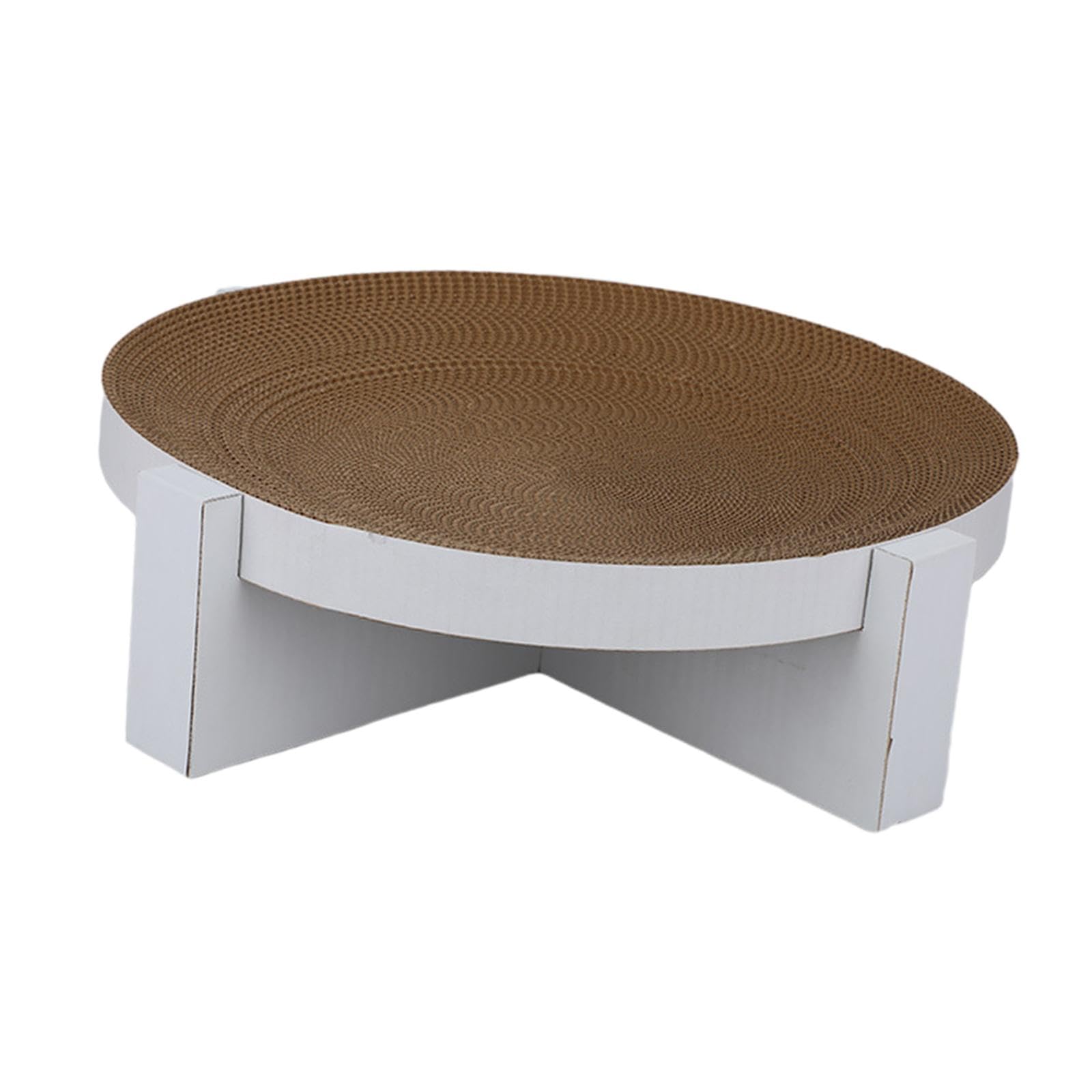 kowaku Cama rascadora de cartón para Gatos, Cuenco rascador para Gatos, Muebles de protección, Juguete de Entrenamiento, Tablero rascador