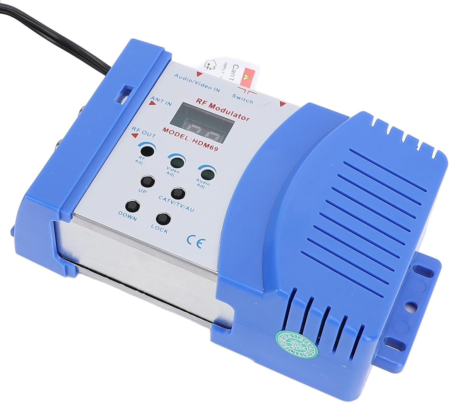 HD Multimedia Interface AV to RF Modulator PAL NTSC Output Plug and Play AV to RF Converter for Home TV Game Console (US Standard)