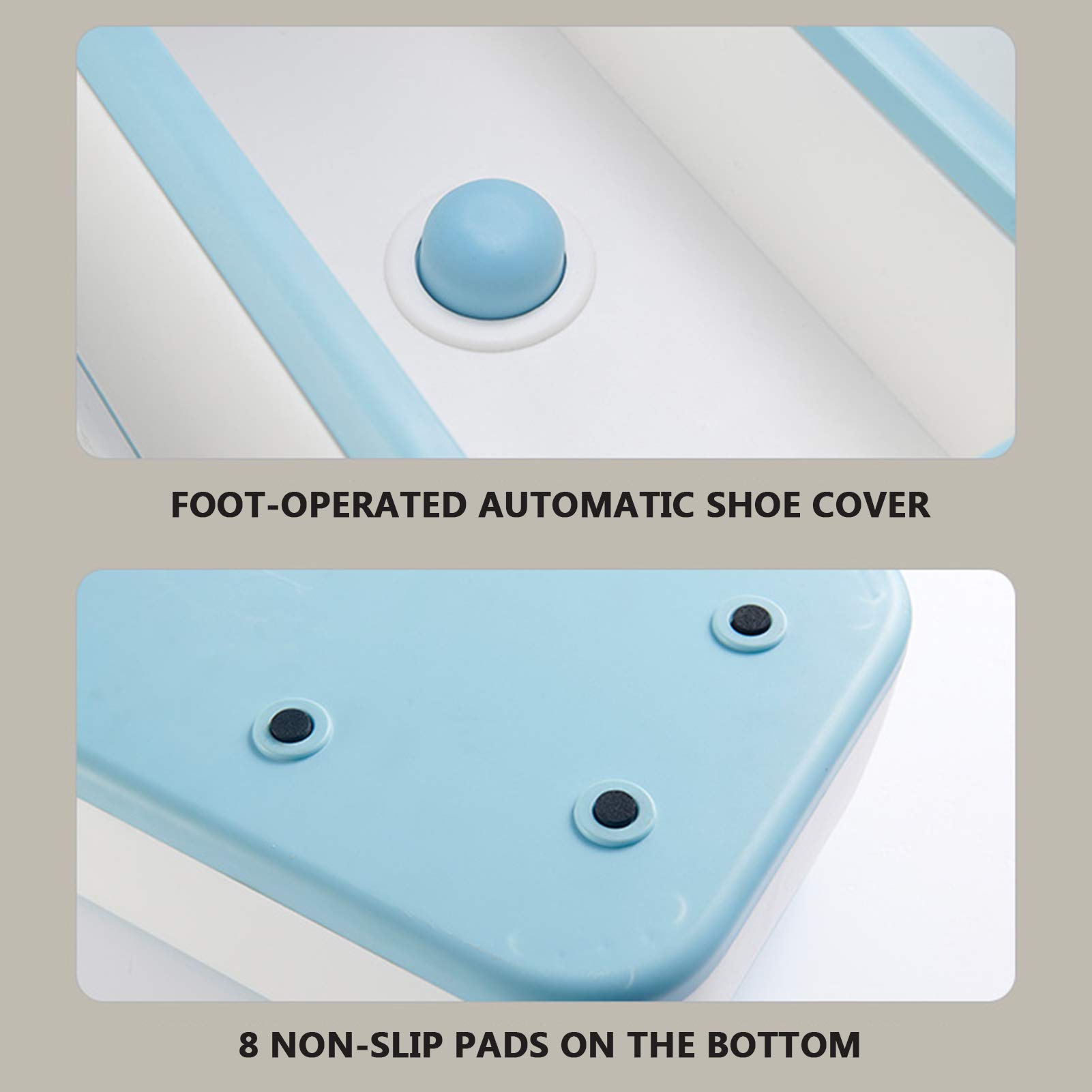 Distributeur automatique de couvre-chaussures avec 30 couvre-chaussures jetables pour maison, hôtels, usines, laboratoires, rose