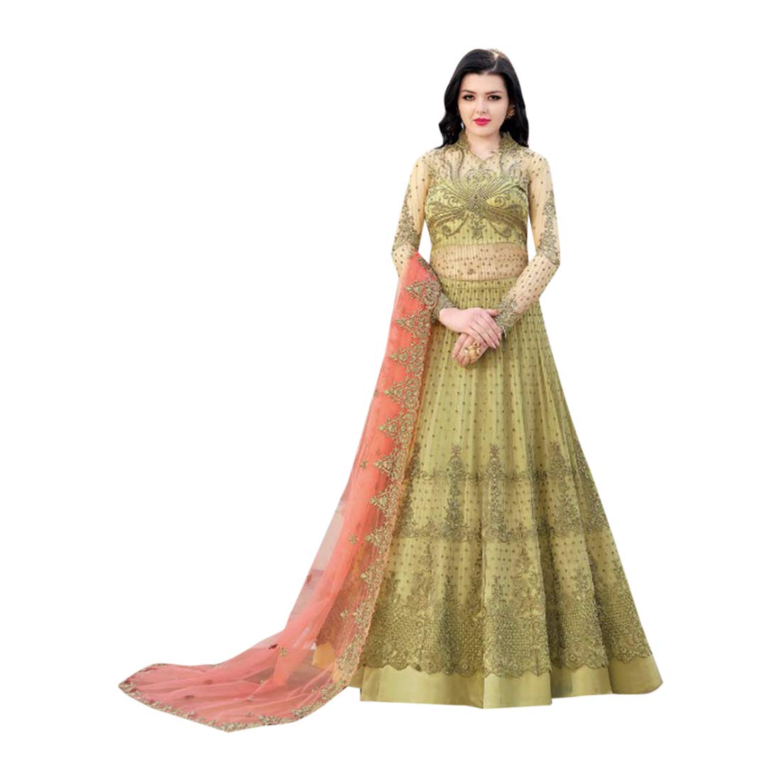 Green Indian Embroidered Anarkali Kameez Salwar Skirt Suit Designer Net Muslim Abaya Maxi Gown Long Dress Party Wear Ethnic For Women 7942 Amazon Com Au Home Improvement