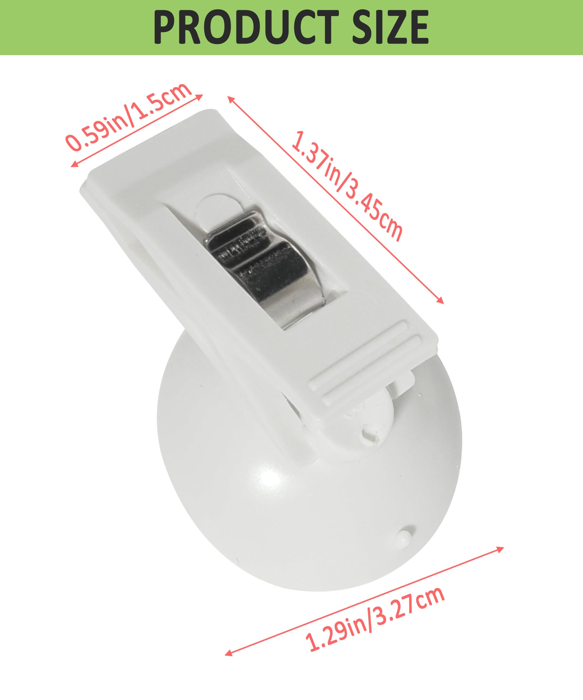 RACOONA 2PCS Suction Cup Clips,Suction Cup Card Bill Clip,Car Accessories Suction Cup Clamp,Car Sun Shade Window Strong Metal Holder,Car Card Suction Cup Holder for Car Sun Shade Cloth (White)