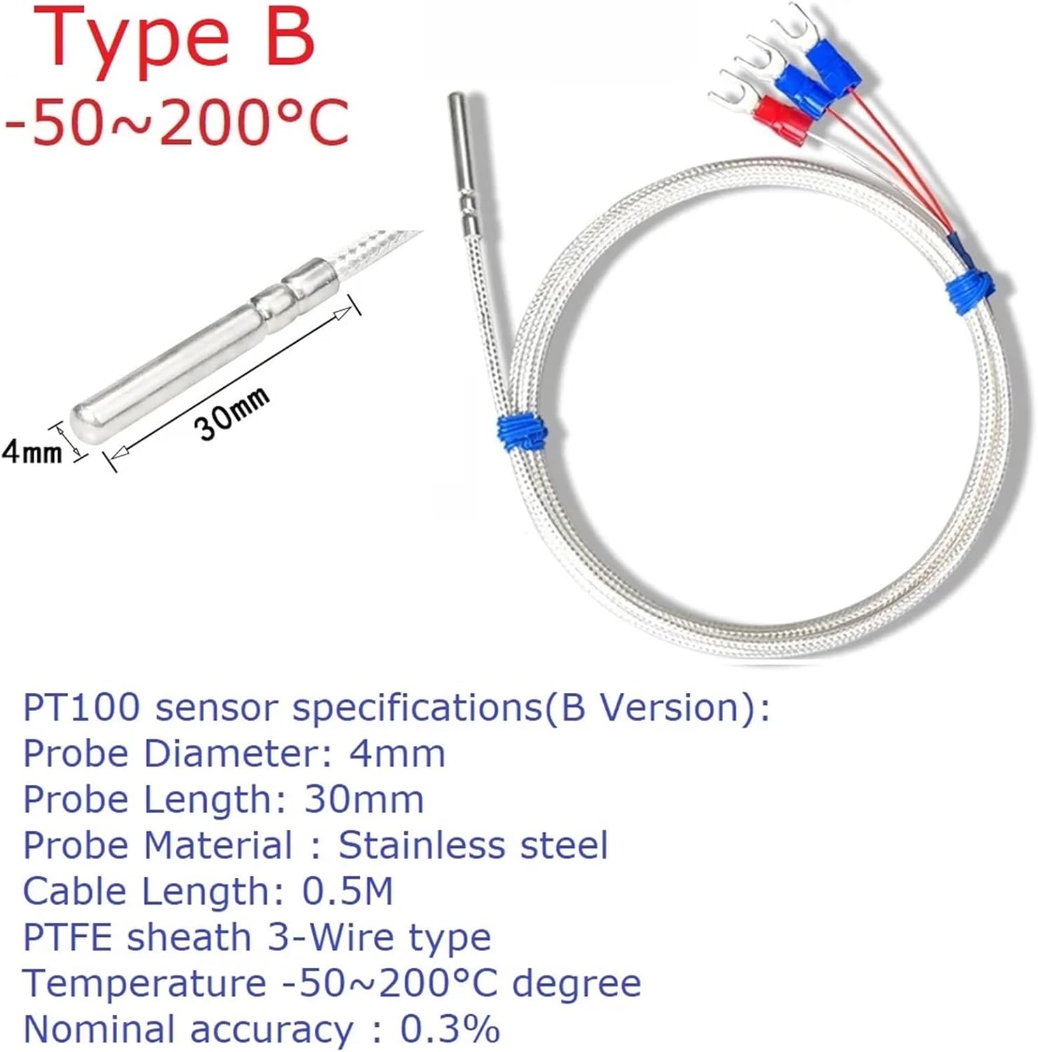 PTA8D08 8ch DC 8-30V PT100 RTD RS485 Temperature Sensor Module Modbus RTU Platinum Thermal Resistance Collector -40~500C(A with Rail Box)