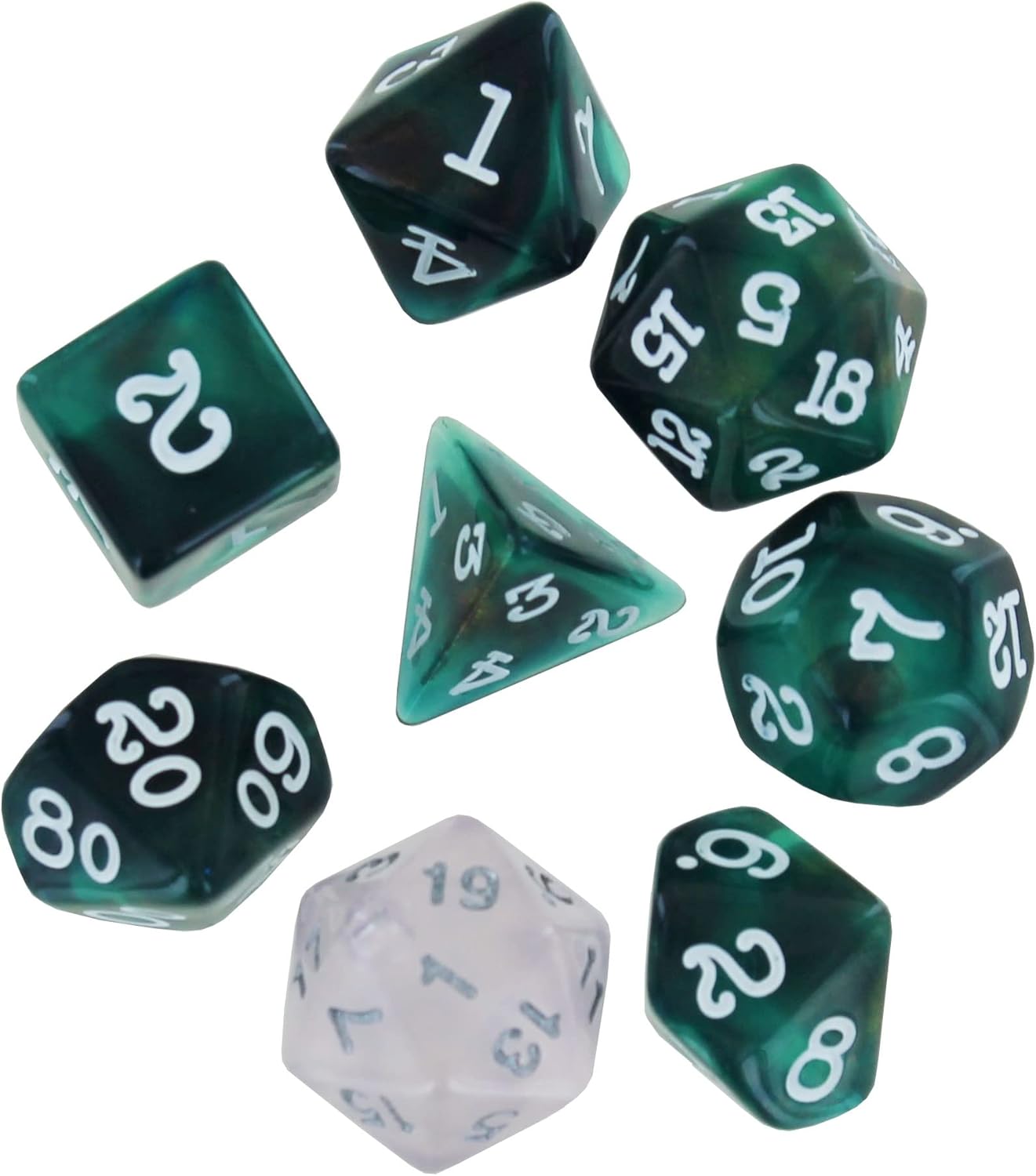 RPG Dice Set (7): Seamoss
