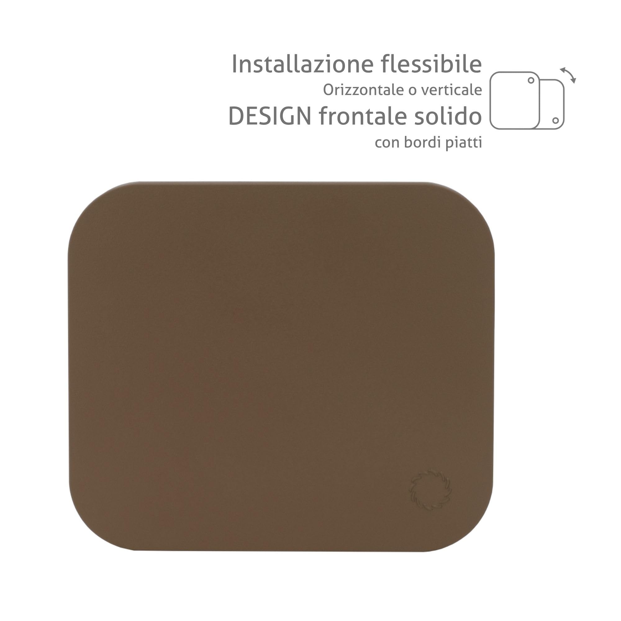 Turbionaire Trend 100 SDCC Aspiratore Bagno 100 mm, Parete/Soffitto, Dark Coffee Cream Opaco, Aspirazione perimetrale, Valvola di Non Ritorno, Installazione flessibile, Garanzia 3 Anni