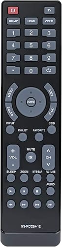 AIDITIYMI NS-RC02A-12 - Mando a distancia para Insignia TV NS-22E730A12 NS15E720A12 NS19E450A11 NS24E730A12 NS32E740A12 NS32E859A11 NS-32L430A11
