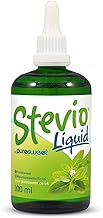 Stevio® Stevia Liquid Drops 100ml, Pure Stevia, 100% Natural, Zero Calorie Sweetener, Diabetic and Keto Friendly, Glass Bottle.