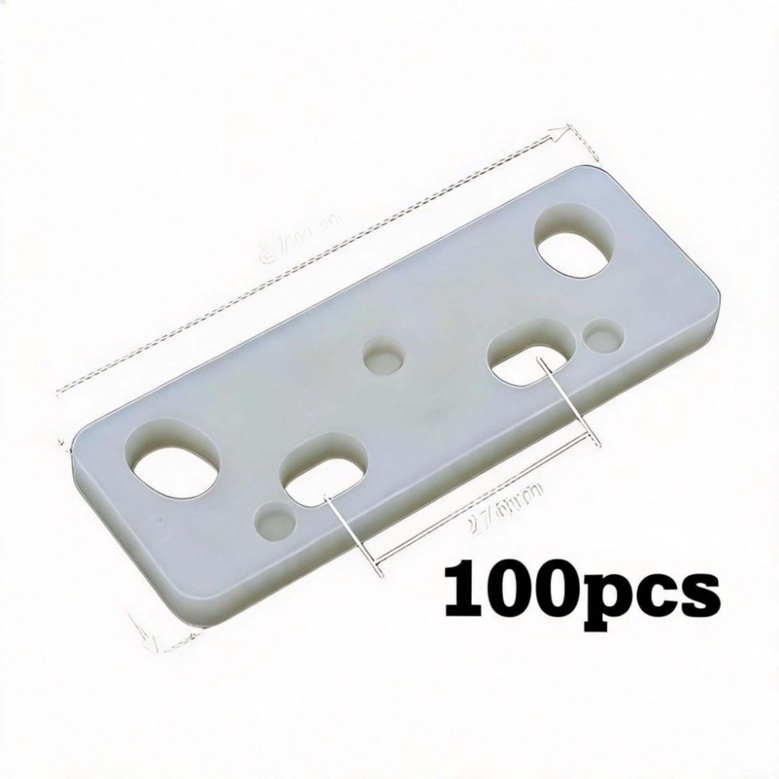 Türsicherungsklemmen Aus Kunststoff Für Sichere Montage | Türsicherung Abstandshalter,Türverriegelung Unterlegscheibe,Sicherheitslasche Spacer,Türrahmen Ausgleich(White - Square)