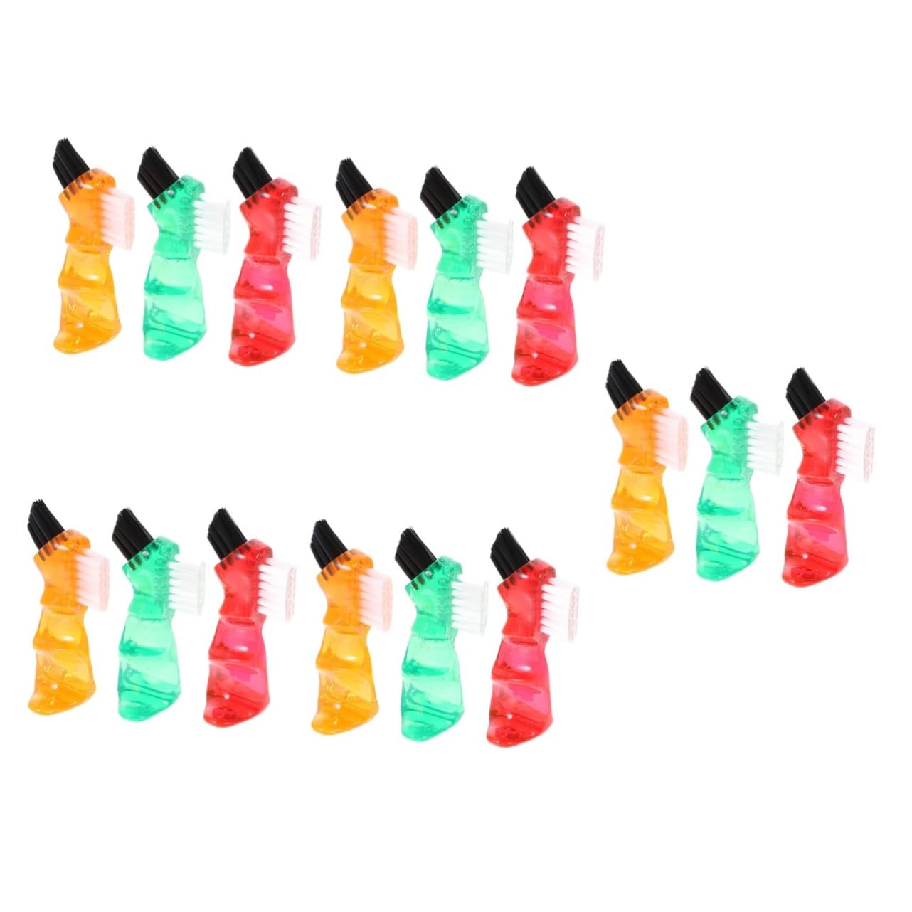 Didiseaon 15pezzi Spazzole Dentali Multifunzionali Spazzole Per Dentiere Facile Colori