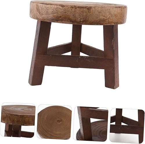 Miniatura 7 de Zerodeko Taburete de madera para macetas, 1 unidad, bandeja para macetas suculentas, estante para plantas, soporte moderno para plantas, soporte