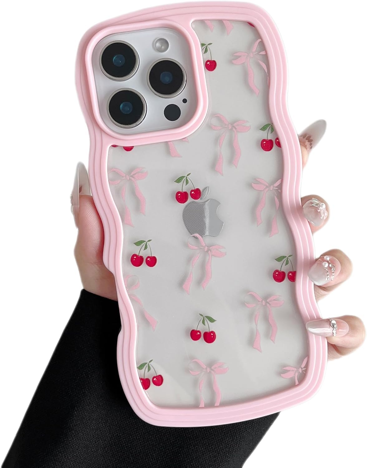 XYNOZ Back Cover Compatible with iPhone 15 Pro Max - Cute Wavy