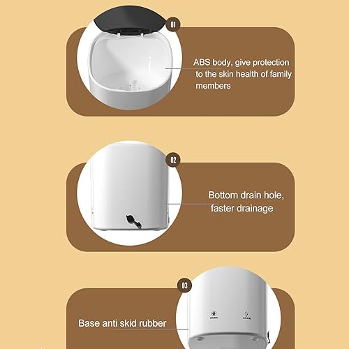 Miniatura 6 de lavadora limpiadora portátil, 4.5L 10min pequeña lavadora, ropa interior eléctrica, lavadora de lavandería azul claro con drenaje, para el hogar,