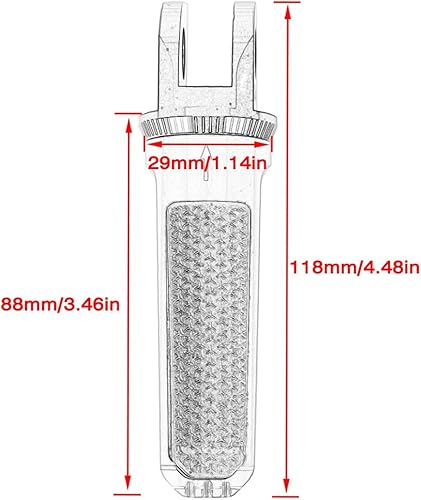 Miniatura 2 de AISEER Reposapiés delantero compatible con Kawasaki compatible con Z900 Z 900 Z900RS Z650 Z300 Z125 Z250SL VERSYS 650 1000 VERSYS-X 300 Ninja ER6N