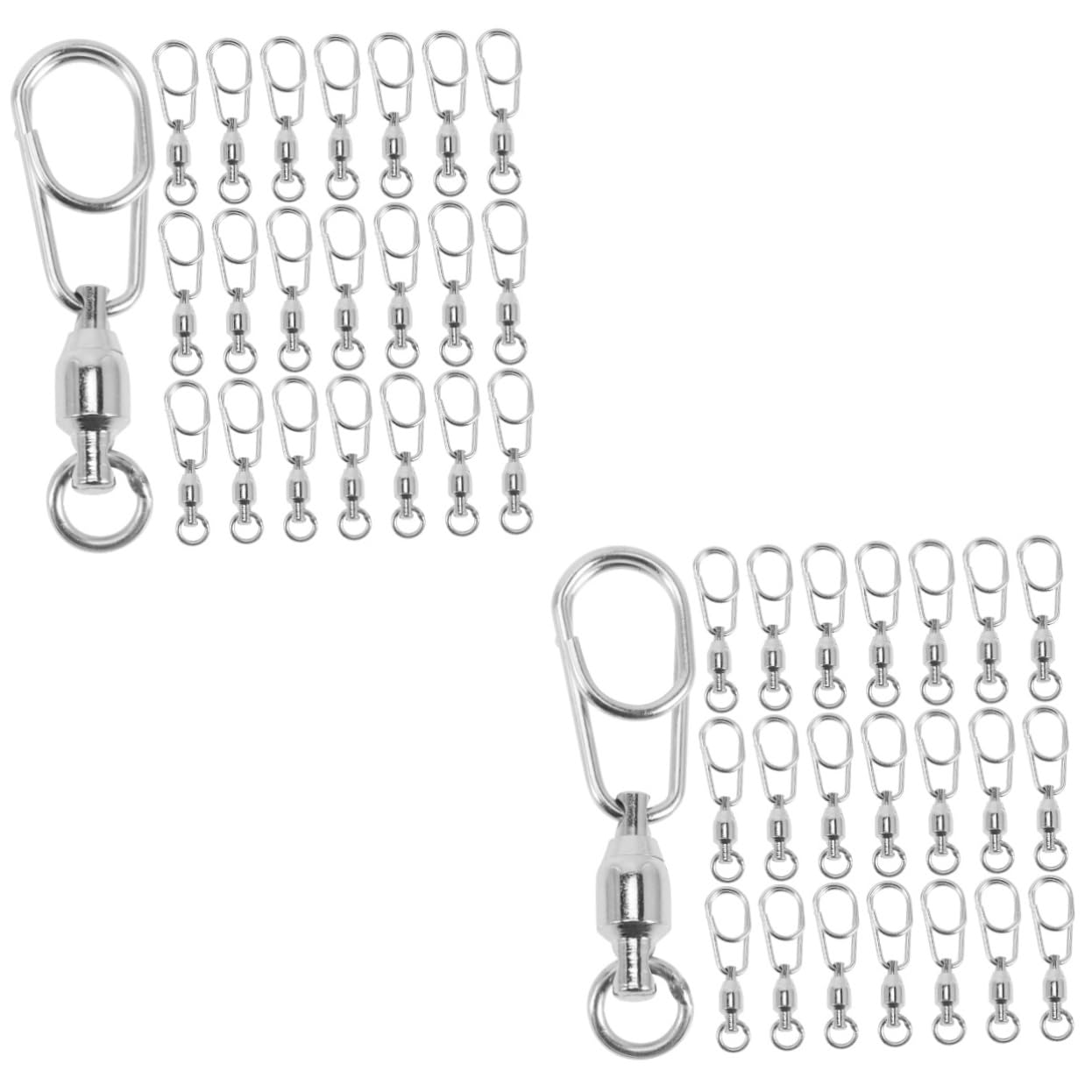Sosoport 90 Pezzi Otto Figure Anello Connettore Anello Wired Girelle A Scatto Attrezzatura Da Pesca Attrezzi Da Esterno Esche Da Pesca Girelle Anello Strumento Accessori Per La Pesca Sfera