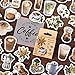 PMSMT 1 Box süße Briefpapier Aufkleber Scrapbooking Tagebuch Kawaii Kaffeepflanze Aufkleber DIY Vintage dekorative Aufkleber Schulbedarf