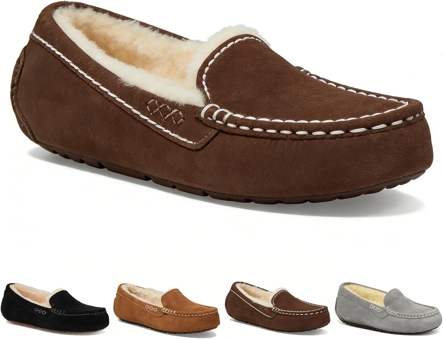 Fashion Suede Platform Slippers for Kids Casual Plush Warm Girl Comfortable Outdoor Indoor Moccasin Big Little Kids