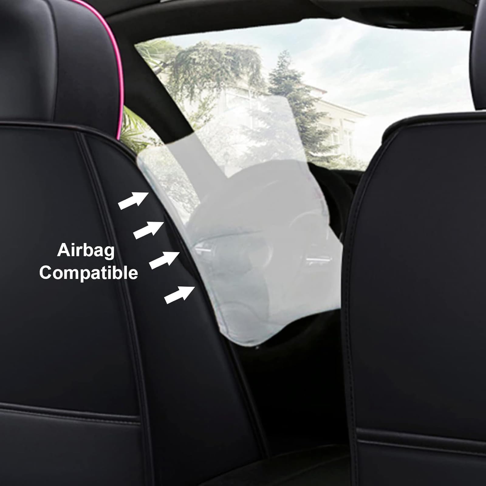 Housses De Siège Avant Pour Peugeot Rifter (2018-2023) – En Cuir, Imperméables, Antidérapantes – Installation Facile, Sans Gêner L'airbag