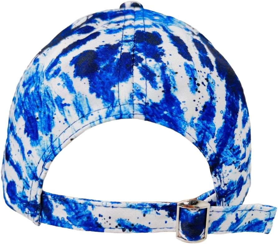 Unisex Multicolor Tie-dye Baseball Cap with Adjustable Slide Buckle - Perfect for Outdoor Activities