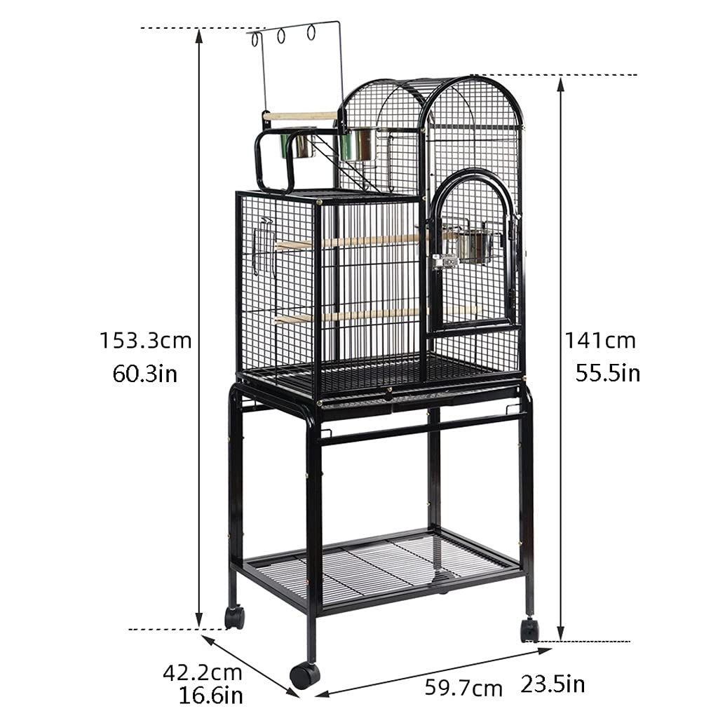 Gabbia Voliera Pappagallo alla Moda Gabbia per Uccelli Tigre Pelle Basalt Gabbia Grande Gabbia per Riproduzione Pappagallo usata per Allevamento Gruppo di Uccelli Parrocchet Canarino Bird Cage