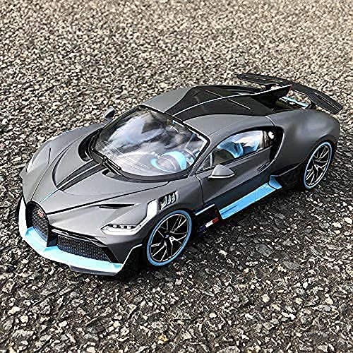 Image of 1:32 Scale Buugatti Divo Die-Cast Metal Cars with 4 Openable Doors Light and Musical Sound, Pull Back Action Vehicle Toy for Kids(Colors as Per Stock)(Buugatti)