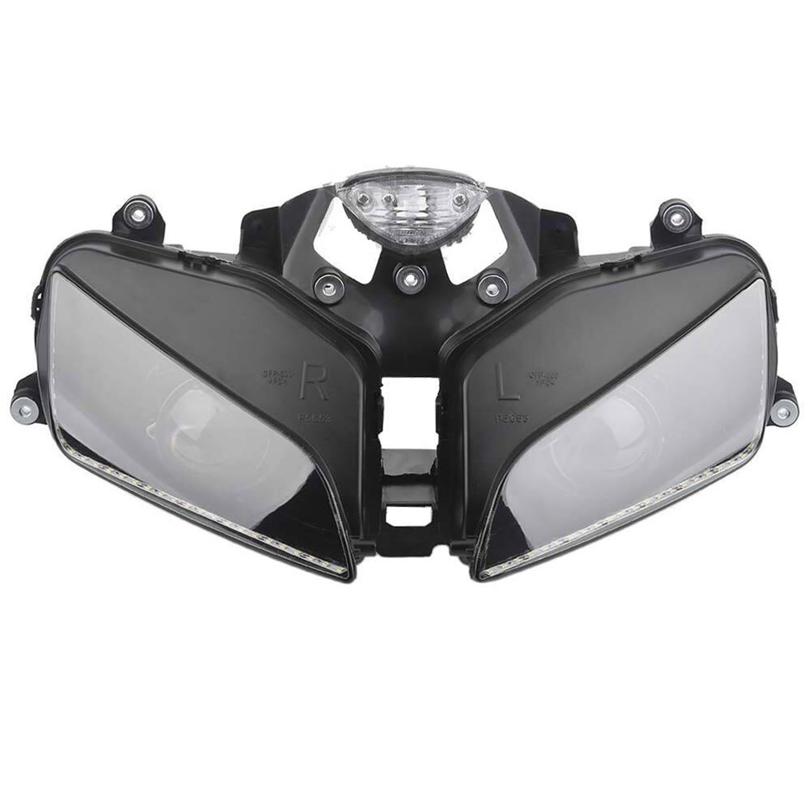 Dirt Bike Reflektor Pasuje do Honda CBR600RR / F5 2003 2004 2005 2006 przedni reflektor motocyklowy w pełni zmontowany bursztynowe światło reflektor Led