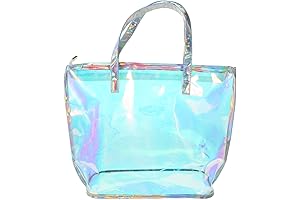 Luxshiny Clear Iridescent Beach Bag