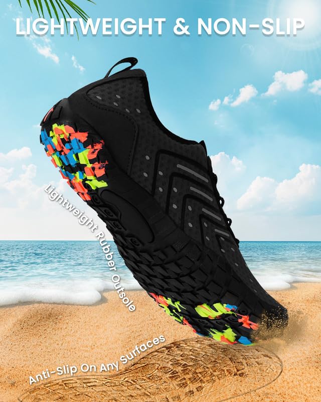 Image of Water Shoes for Women Men Quick-Dry Barefoot Shoes Breathable Aqua Socks for Swim Beach River Pool Lake Hiking Surfing Kayaking