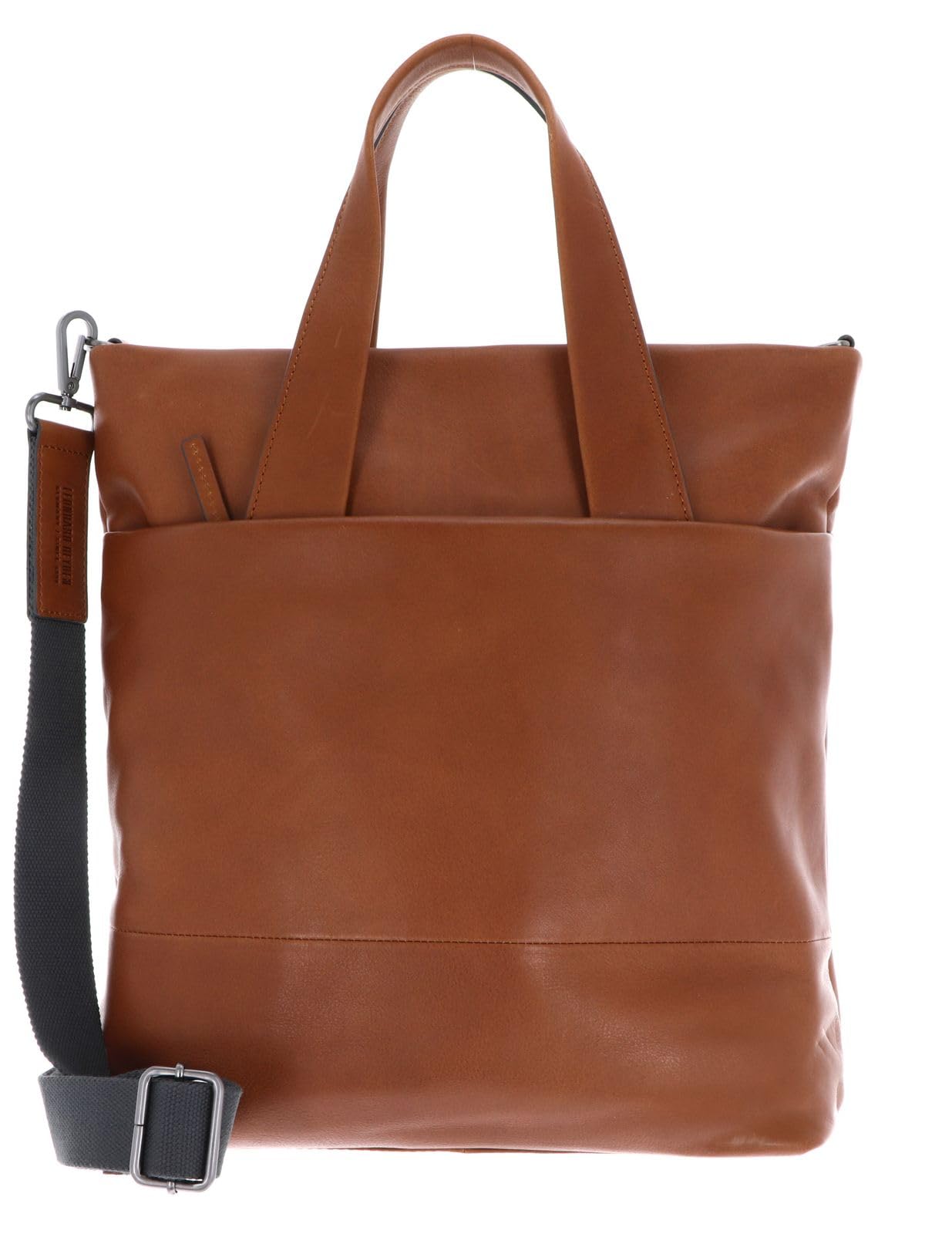 Bolso shopper Leonhard Heyden Hamburg de cuero marrón con compartimento para portátil 7088 7