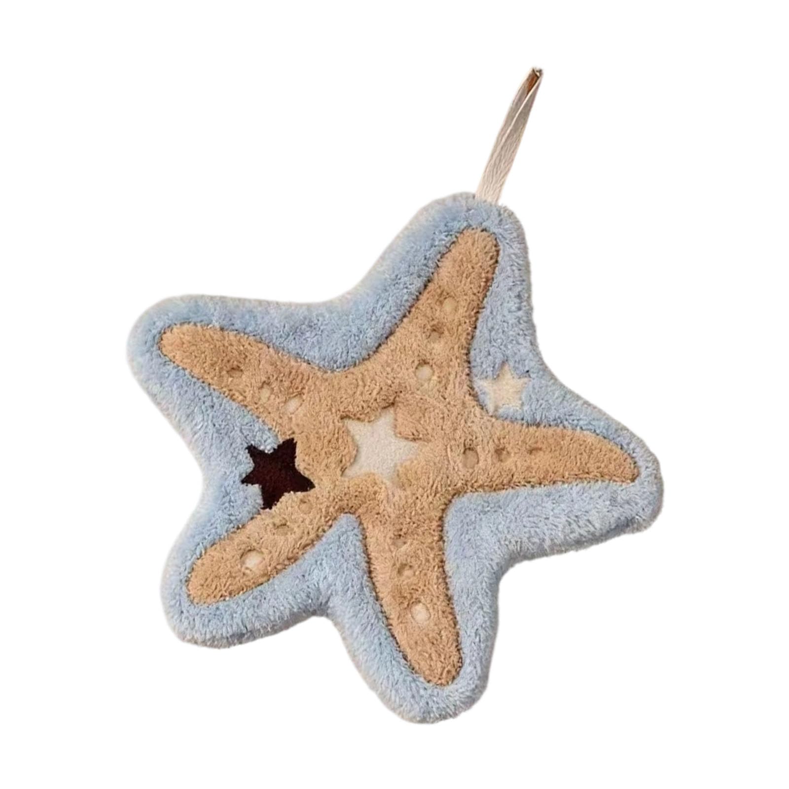 Msioytog Sea Star Seashells Hand Towels For Bathroom Kitchen Thicken Dishcloths Starfishes Towel Soft Towel Cloth Bathroom Hand