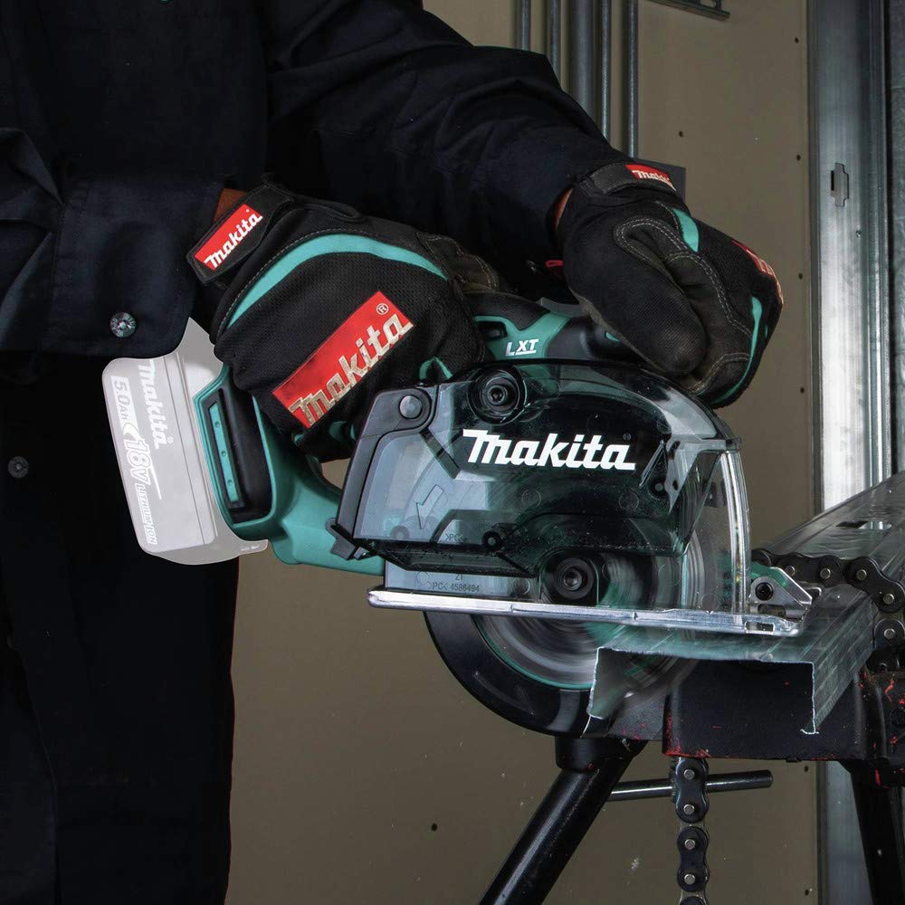 Makita XSC03Z 18V LXT Sega da taglio per metalli senza fili agli ioni di litio da 18 V, con freno elettrico e collettore di trucioli, solo strumento
