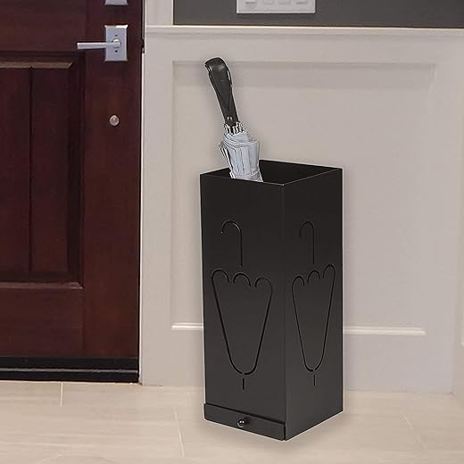 Classic Laser Cut Metal Umbrella Stand Black