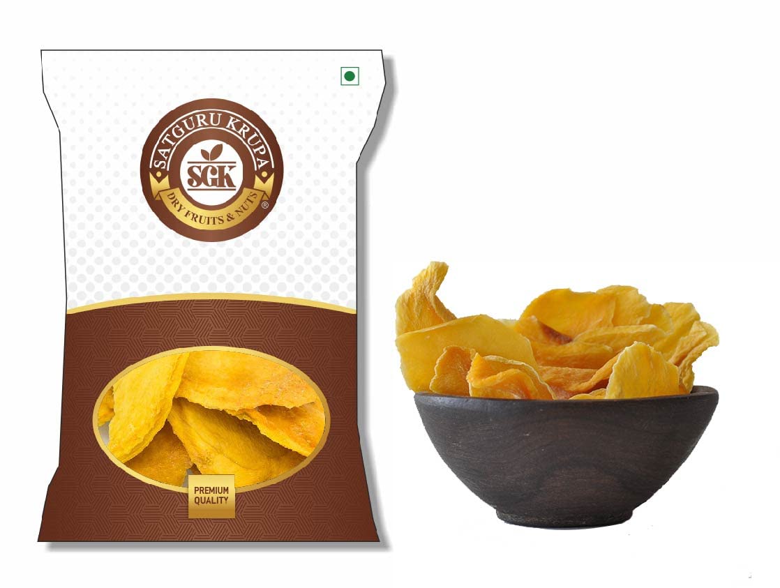 SGK Dried Mango |Protein | Sweet taste of Real Mangoes anytime | No Artificial Colors | Gluten Free | No Preservatives 1 Kg