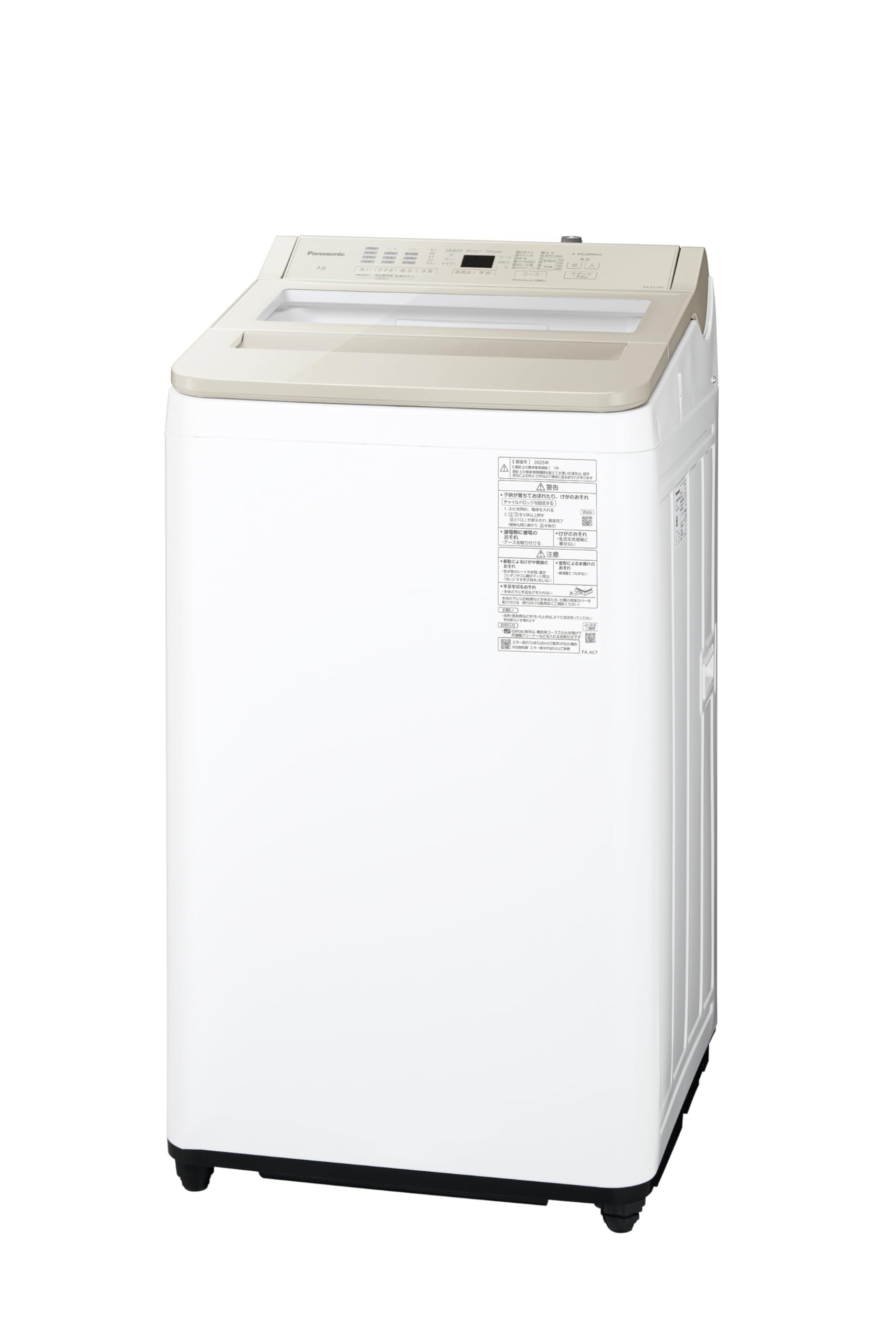 Amazon | パナソニック 全自動洗濯機 7kg NA-FA7H5-C ナチュラル